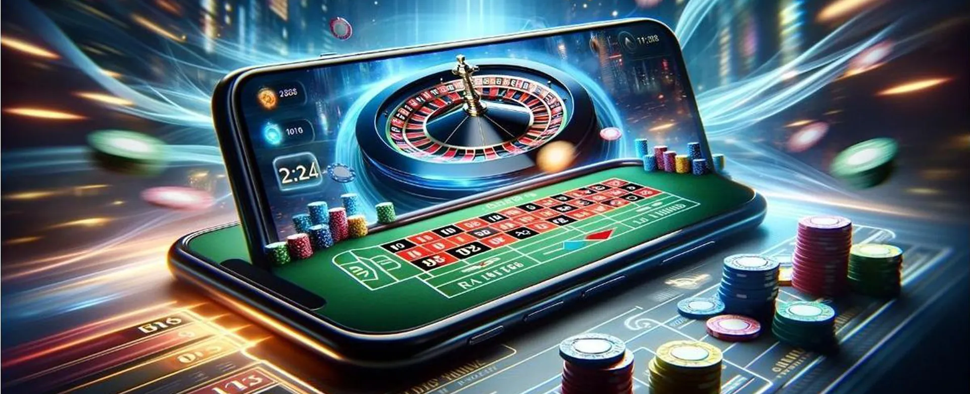 Dynamic city lights representing the vibrant online gaming world in the Philippines.